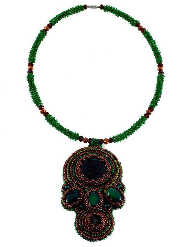 Colier din piatra si margele  Liza Panait Liza Panait Online Boutique